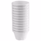 (72 unid) Taça para molhos - Conjunto de 6x12 - PET - 40ml - quadrado - 60x60mm - Branco