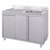 Szafka zlewozmywakowa – 1200 x 600 mm – z koszem na śmieci i jednym zlewem po prawej stronie