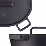 WMF | FLAVOUR - Ovale braadpan - 330x260mm - gietijzer - 8,6 liter - incl. deksel - zwart