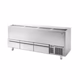 Frigo a pozzetto professionale per bibite - Acciaio inox - 620 Litri - con 3 cassetti