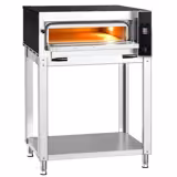 Electric Deck Pizza Oven - Single Deck - Refractory Stone Deck - 4 - Ø 35cm (13.8") - Touchscreen Controls - up to 400°C - incl. Base frame