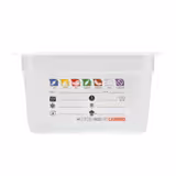 (6 Stück) CAMBRO | SafeTrak - Polypropylen-Behälter GN 1/2 - Milchig - Höhe: 150mm