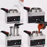 Commercial Hot Sauce Dispenser with Pump with Heated Spout - 550W - 4.4L - incl. insert
