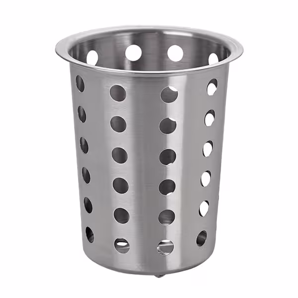 Bestekbeker - geperforeerd - Ø115mm - hoogte: 135mm - RVS