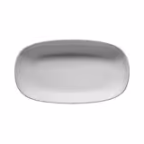 (12 pièces) ENTITY - Plat/ Assiette - ovale - Longueur : 190 mm - Blanc  