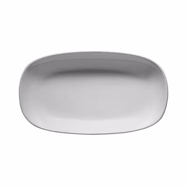 (12 stuks) ENTITY - bord - ovaal - porselein - 190x190mm - wit