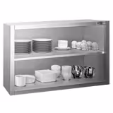 Duvar Dolabı - Paslanmaz Çelik PREMIUM - 800X400mm - Kanatsız Yükseklik: 650 mm