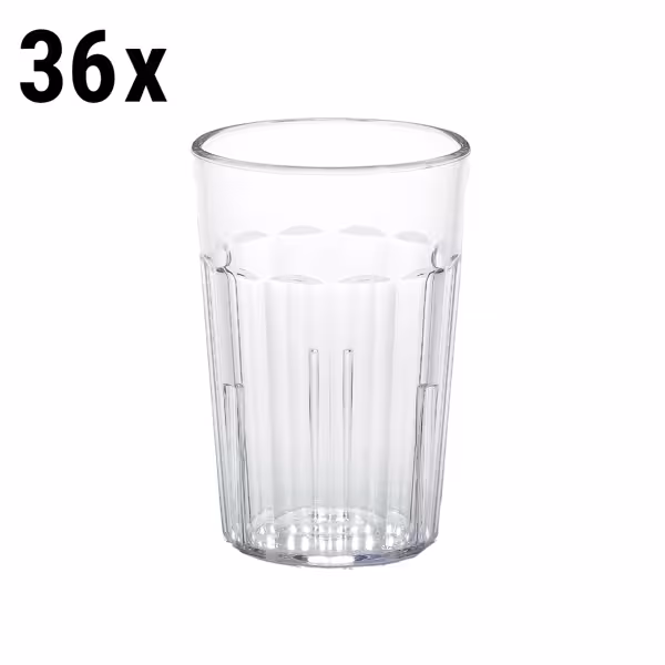(36 Stück) CAMBRO | NEWPORT - Trinkbecher - 189ml - BPA-Frei - Transparent