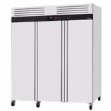 Tiefkühlschrank Edelstahl ECO - 2100 Liter - mit 3 Edelstahltüren - Innenseite der Tür aus Kunststoff