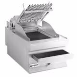 Elektrische watergrill - 3,75kW - 0,4x0,7m - Tafelmodel - 700mm diep - RVS