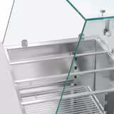 Saladette ECO - 900mm - 2 Türen - mit hohem Glasaufsatz für 2x GN 1/1 & 3x GN 1/6