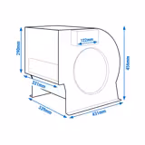 Centrifugaalventilator 3200m³/uur - voor Airboxen; Wandafzuigkap