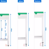 Mesa de trabalho em aço inoxidável PREMIUM - 1600x800mm - com prateleira inferior & com travessas de reforço - incl. Tábua de corte Verde