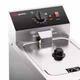 Friteuză electrică - 300mm - 8 litri - 3,25 kW - cu robinet de scurgere