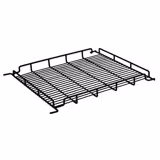 Grelha de suporte para vitrine panorâmica - plastificada - 498x548x49mm - Preto - para PVNR400