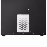 Compact Fumoir électrique professionnel - Commande électronique - avec 7 étagères et porte vitrée - 475x450mm - Noir