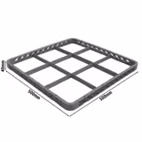 Rack Extender - for glass rack (500x500mm) - 500x500mm - 9 compartments - Beige - compatible with GKU9N