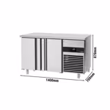Koelwerkbank PREMIUM - 1400x700mm - met 2 deuren