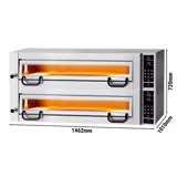 Forno de pizza elétrico Potência - 6+6 Ø 34 cm - Digital