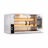 Commercial Gas Chicken Rotisserie Oven - 9.4kW - with 2 Skewers for up to 10 chickens