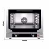 Heteluchtoven KOMPAKT - Handmatig - 4x EN 600x400 of GN 1/1