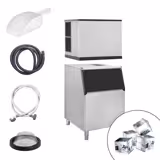 Commercial Ice Machine - Cube - 403 kg/24 h - incl. ice storage container