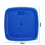 (6 pieces) CAMBRO | CAMSQUARES® – FreshPro Lids – Blue – Fits 11.4 L, 17.2 L & 20.8 L – Leakproof