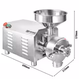 Moulin à céréales électrique Professionnel - 80kg/h - Réglage de finesse en continu - 3.6kW - 1500tr/min