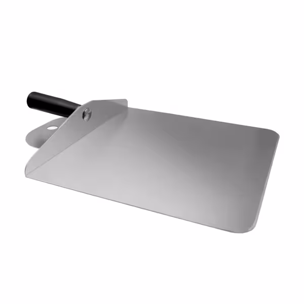 Pizzaschep - RVS - Rechthoekig blad - 320x310mm - passend voor pizzaoven en speed oven SOV - Kunststof greep