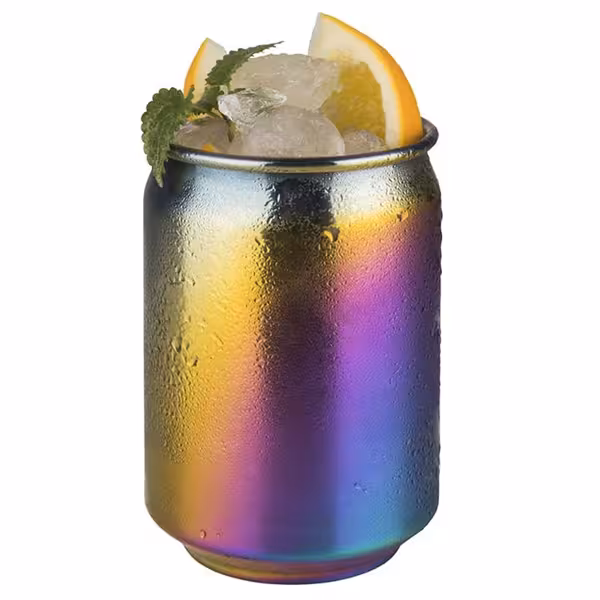(6 stuks) COOL - Beker - 350ml - Meerkleurig - met stapelbaar