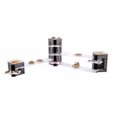 Etagerie/ Buffetständer aus Plexiglas - Schwarz/ Weiß