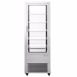 Panorama-koelvitrine - 440 liter - 675mm - dubbel glas - 2-deurs - met 5 glazen plateaus - NL