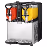 Slush-Maschine - 2x 3 Liter - 400 Watt - Digital - Schwarz/Silber