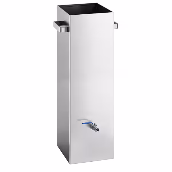 Tank voor het reinigen - 300x300x(H)990mm - RVS - voor hähnchengrillspiezen