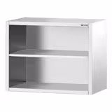 Edelstahl Wandhängeschrank PREMIUM - 800x400mm - ohne Schiebetür - 800mm hoch