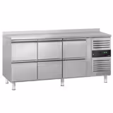Koelwerkbank ECO - 1795x700mm - met 6 laden & met achterwand
