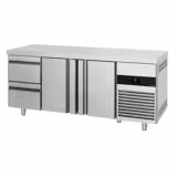 Kühltisch PREMIUM - 1865x700mm - mit 2 Türen - 2 Schubladen