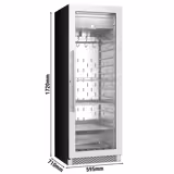 Commercial Dry Aging Cabinet – 352 Litres – 595 mm – 1 Frameless Glass Door – Humidity 60% to 85% – Digital
