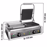 Table de préparation – 1210 mm – 2 portes – pour 9 bacs GN 1/6 – incl. grill de contact