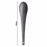 (200 pz) Cucchiaio riutilizzabile in PP - 193mm - idoneo al contatto alimentare, lavabile in lavastoviglie, impilabile - Grigio