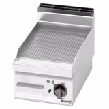 Elektrische bakplaat - 4,8kW - Geribbeld - Bakoppervlak: 400x700mm