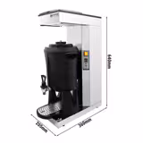 Machine à café filtre - 2,5 litres - avec thermocinétique & remplissage automatique de l’eau - incl. récipient thermique