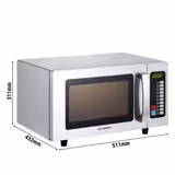 Mikroaaltouuni, ohjelmoitava - 25 l - 1000 W - Digitaalinen