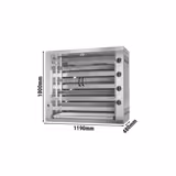 Gas Chicken Rotisserie Oven - 23.6kW - with 4 Skewers for up to 24 chickens