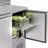 Saladette ECO - 903mm - 2 Türen - mit Edelstahlaufsatz für 5x GN 1/6