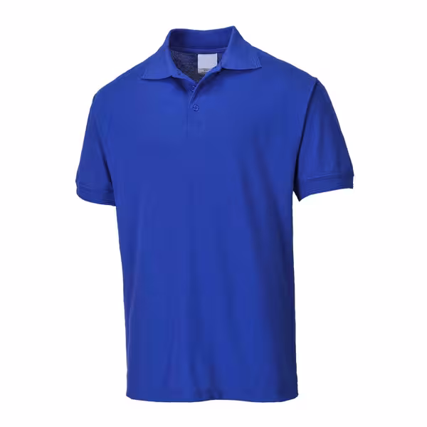 Heren poloshirt - royalblauw - Maat: M