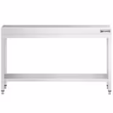 RVS werktafel PREMIUM - 1500x700mm - met onderblad - verstevigd werkblad