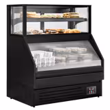Commercial Refrigerated Serve-Over Counter - 1200mm - 199L - ventilated cooling - R290 - black - LED