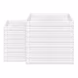 (16 uds) Caja para Masa de Pizza - 600x400mm - Altura: 70mm - Polipropileno - Blanco