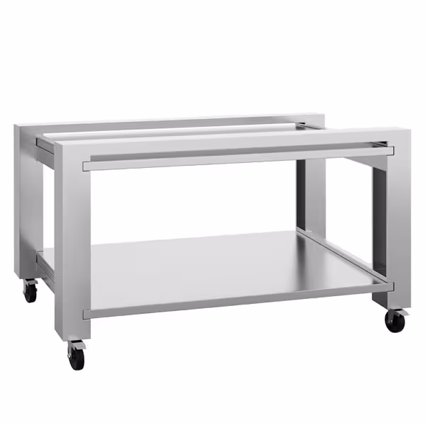 Onderstel - 1462x783x(H)835mm | 76kg - RVS | met wielstel | 1 plank | niet gemonteerd - passend voor POP634ED